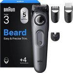 Recortadora de Barba Facial Braun Series 3 BT3525 Inalámbrica 50min Seco 40 Ajustes 3 Peines