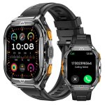 Cubot GT 3 Bluetooth GPS 1,96'' AMOLED Nero Acciaio Inox SOS SpO2 Autonomia