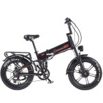 Bicicletta elettrica RANDRIDE Yx 20m 1000W 48V 20Ah Freni idraulici Nera