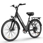 Bicicletta elettrica Urlife E26 250W 48V10.4Ah 26 pollici Freni a disco Nera