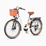 Bicicletta elettrica DYU C6 Pro 26 Bianca 250 W 36V 15,6Ah 80 km