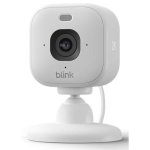 Câmera de vigilância Ring Blink Mini 2K Visão Noturna Interna Controle por Voz Áudio Bidirecional