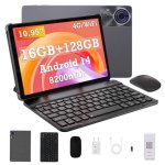 Tablet Cubot Tab 70 4G 10,95" Preto 6GB 128GB com Teclado Bluetooth, Bateria 8200 mAh