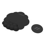 Tappetino Muitomas MOUSEPADBK Nero Supporto Polso Confezione 2