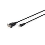 Cabo Digitus USB 2.0 para RS232 1,8 m FTDI FT232RNL Preto