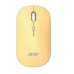 Souris Acer AMR130 Bluetooth 5.2 1600DPI Jaune Dual 2.4GHz 4 Boutons Ergonomique