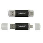 Clé USB Intenso Twist Line 128GB USB 3.2 Gen 1 Type-A Type-C Anthracite