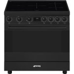 Cocina Smeg Concert C9IMN2 inducción 5 zonas horno 115L negra