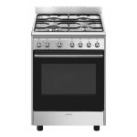 Cucina Smeg Concert CX60GMX Inox 4 Fuochi Forno Elettrico 70L