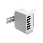 Adaptador de fibra ótica Delock 91065 SC/LC 6 conectores cinza metal