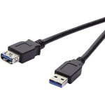 USB-Kabel Vivanco VVITUSB330MFK 3 m USB 3.2 Gen 1 Schwarz