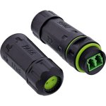 Conector InLine 69927B Negro Hembra Derecho IP68 Poliamida Silicona