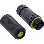 Connettore InLine 69927F Nero Femmina Dritto IP68 Poliammide Silicone