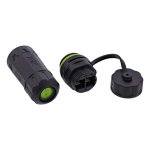 Conector InLine 69927G Preto Fêmea Reto IP68 Poliamida Silicone