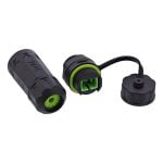 Conector InLine 69927E Negro Hembra Derecho IP68 Poliamida Silicona