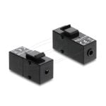 Adaptateur audio Delock 87233 3,5mm Femelle à Femelle Noir