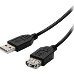 USB-Kabel Vivanco VVITUSB30MFK 3 m USB 2.0 A Stecker auf A Buchse schwarz