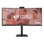 Monitor PC AOC CU34E4CW 34" UltraWide Quad HD 120Hz VA Curvo HDR10 USB-C KVM