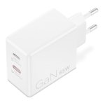 Chargeur Lenovo Dual USB-C 65W GaN Blanc 2 ports