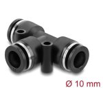 Acoplamiento neumático Delock 60750 T-forma metal plástico 10 bar negro
