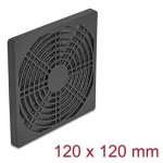 Rejilla ventilador Delock 67313 filtro extraíble ABS 120 mm negro