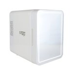 Frigorífico Cosmético Portátil 6L Espelho LED Termoelétrico 3C-65C Frio Quente