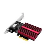 Tarjeta de Red Cudy PE10G PCI Express 10 GbE RJ45 Câble et Supports