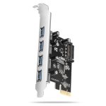 Scheda di espansione Axagon PCEU-430RS PCIe USB 3.2 Gen 1 4 porte SATA