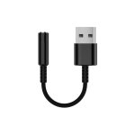 Cable de audio equip 147945 USB tipo A a jack 3,5 mm estéreo 0,15 m negro