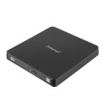 Grabadora DVD Intenso EOD 400D Slim USB 3.2 Negra para sobremesa y portátil