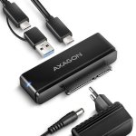 Adaptateur Axagon ADSA-FPX USB-C SATA 2,5 3,5 pouces Alimentation Incluse