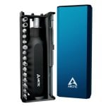 Set d outils Arctic AETLS00002A acier noir bleu 16 pieces precision PC
