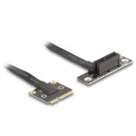 Adaptateur Delock 81504 Mini PCI Express PCIe x1 câble 20 cm noir