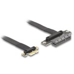 Adaptateur PCIe Delock 81495 flexible 30 cm noir pour cartes x4