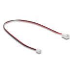 Cable extensión ventilador Delock 90762 2 pines 30 cm PVC colores negro rojo blanco