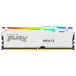 Arbeitsspeicher RAM Kingston FURY Beast 16GB 2x8GB DDR5 5200MHz CL40 RGB XMP Weiss