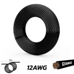 Cable eWheel EWM860 12 AWG 5 m alta corriente negro