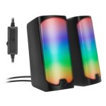 Altavoces Speedlink 2.0 sans fil et filaires 6W avec RGB et Bluetooth