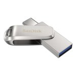 Memoria USB SanDisk Ultra Dual Drive Luxe 2 TB USB-A USB-C 400 MB/s Plata