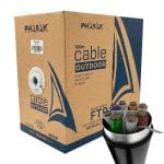 Câble réseau Phasak PHR 681 Cat 6a FTP Extérieur 100 m AWG23 CCA