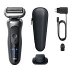 Afeitadora Facial Braun Series 7 72-G1200s Inalámbrica 60min Seco y Mojado 3 Láminas Carga Rápida