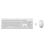 Tastiera HP Combo 230 wireless a membrana con mouse incluso bianca