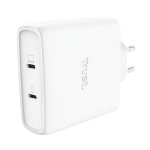 Carregador Trust Maxo GaN 100W USB-C 2 Portas Carga Rápida Branco