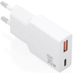 Chargeur Aisens A110-1002 GaN 30W USB-C PD3.0 QC4.0 USB-A QC3.0 Blanc
