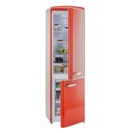 Frigorífico Combi Exquisit RKGC250-70-H-160E Defrost 183cm 244L E Rojo