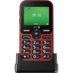 Téléphone Doro Leva E10 Rouge 2.4 4G SIM unique batterie amovible