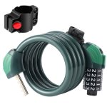 Candado De Cable 5 Digitos Con Luz, Verde Vidrio