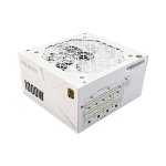 Progaming Fuente De Alimentación Modular 1000w 80+ Gold Atx Blanca Con I-stop Fan Stop, Condensador Japonés, Active Pfc, Dc-to-dc, Cables Flat Blancos