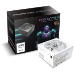 Progaming Fuente De Alimentación Modular 1000w 80+ Gold Atx Blanca Con I-stop Fan Stop, Condensador Japonés, Active Pfc, Dc-to-dc, Cables Flat Blancos