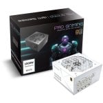 Fonte di Alimentazione Progaming 1000W 80+ Gold Modulare Bianca I-stop Fan